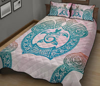 Hawaii Quilt Bed Set Polynesian Turtle Hawaiian Quilt Bed Set - TTHS Style - Polynesian Pride
