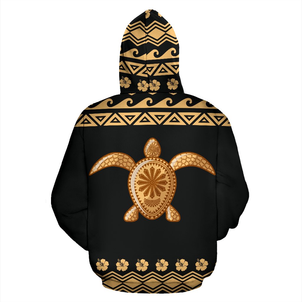 Kahoolawe All Over Hoodie Polynesian Turtle Hoodie - Polynesian Pride