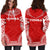 Tonga Women's Hoodie Dress - Polynesian Flag Chief - Polynesian Pride