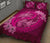 Hawaii Yin Yang Turtle Shark Hibiscus Plumeria Quilt Bed Set - Pink - Polynesian Pride