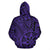 Hawaii Hoodie Polynesian Hawaiian Style Tribal Tattoo Violet Pullover - Polynesian Pride