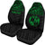 Tonga Custom Personalised Car Seat Covers - Tonga Green Coat Of Arms Polynesian Tattoo - Polynesian Pride