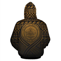 Palau All Over Hoodie Lift up Gold - Polynesian Pride