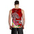 Polynesian Men's Tank Top - Turtle Plumeria Red Color - Polynesian Pride