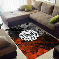 Tahiti Polynesian Area Rug - Vintage Polynesian Turtle - Polynesian Pride