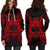 Samoa Polynesian Hoodie Dress Map Red - Polynesian Pride