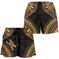 Wallis And Futuna Women's Shorts - Polynesian Chief Gold Version - Polynesian Pride