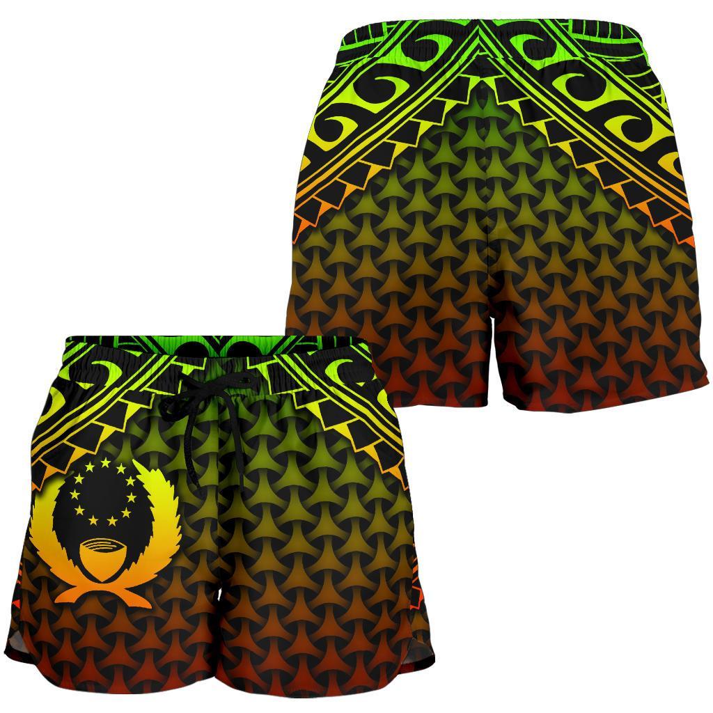 Polynesian Pohnpei Women's Shorts - Reggae Vintage Polynesian Patterns - Polynesian Pride