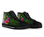 Tuvalu High Top Shoes - Turtle Plumeria Banana Leaf - Polynesian Pride