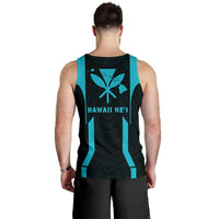 Hawaii Kanaka Polynesian Men's Tank Top Blue - Polynesian Pride