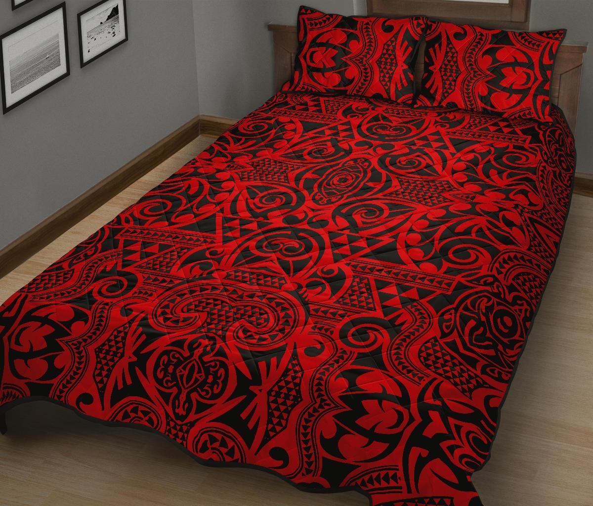 Hawaii Quilt Bed Set Polynesia Kakau Turtle AH - Polynesian Pride