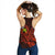 Hawaii Women's Racerback Tank Polynesian Kanaka Map Hawaiian Racerback - Orange - TT Style - Polynesian Pride