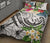 Kosrae Polynesian Quilt Bed Set - Summer Plumeria (White) - Polynesian Pride