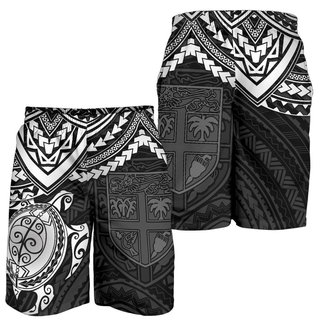 Fiji Polynesian Shorts (Men) - White Turtle White - Polynesian Pride