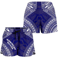 American Samoa Women's Shorts - Polynesian Chief Flag Version - Polynesian Pride