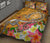 Hawaii Quilt Bed Set - Turtle Plumeria Polynesian Tattoo Gold Color - Polynesian Pride