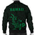 Hawaii Kakau Polynesian Hammerhead Shark Men's Bomber Jacket - Green - Polynesian Pride