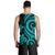 New Caledonia Men's Tank Top - Turquoise Tentacle Turtle - Polynesian Pride