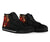 Tahiti Polynesian High Top Shoes - Plumeria Flowers And Waves - Polynesian Pride