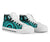 New Caledonia High Top Canvas Shoes - Turquoise Tentacle Turtle - Polynesian Pride