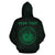 Polynesian Kakau Seal of Hawaii Custom Hoodie Green - Polynesian Pride