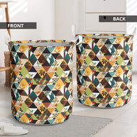 Tropical Jungle Parrots And Flamingos Pattern Hawaii Laundry Basket - Polynesian Pride