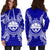 Federated States Of Micronesian Polynesian Hoodie Dress Map Blue - Polynesian Pride