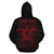 Polynesian All Over Custom Zip up Hoodie Red Turtle Tribal Pattern - Polynesian Pride