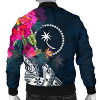 Chuuk Custom Personalised Men's Bomber Jacket - Summer Vibes - Polynesian Pride