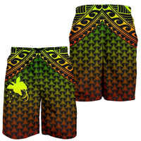 Polynesian Papua New Guinea Men's Shorts - Reggae Vintage Polynesian Patterns - Polynesian Pride