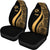 Tonga Car Seat Covers - Gold Polynesian Tentacle Tribal Pattern - Polynesian Pride