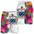 Samoa All Over Print Men's Shorts Hibiscus Polynesian White Pattern White - Polynesian Pride