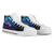 Papua New Guinea High Top Shoes Blue - Vintage Tribal Mountain - Polynesian Pride