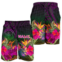 Palau Personalised Men's Shorts - Summer Hibiscus - Polynesian Pride