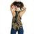 New Caledonia Women's Racerback Tank - Gold Tentacle Turtle - Polynesian Pride