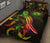 Hawaii Polynesian Quilt Bed Set - Turtle With Blooming Hibiscus Reggae - Polynesian Pride