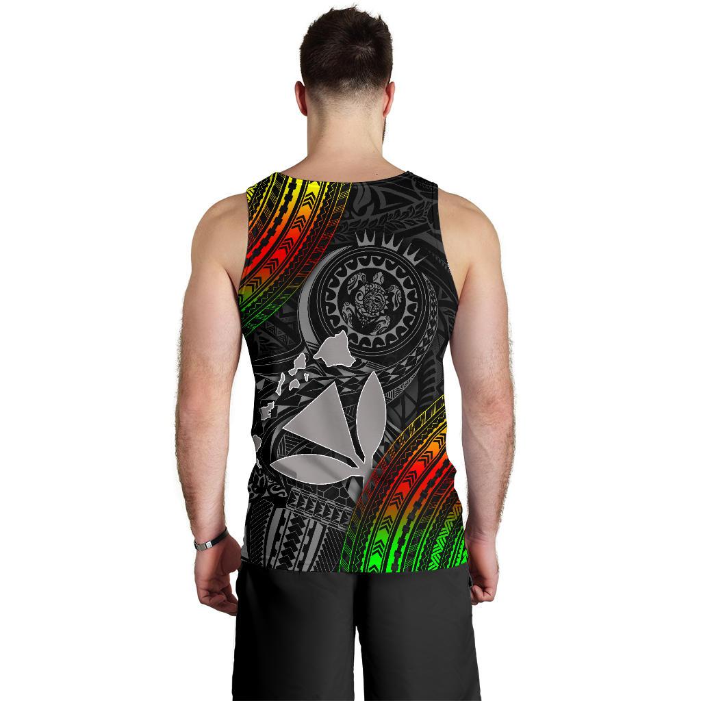 Hawaii Polynesian Men's Tank Top - Kanaka Maoli Hawaiian Map - Polynesian Pride