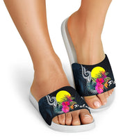 Palau Polynesian Slide Sandals - Tropical Flower - Polynesian Pride