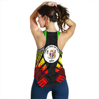 Niue Women Racerback Tank - Polynesian Tattoo Reggae - Polynesian Pride