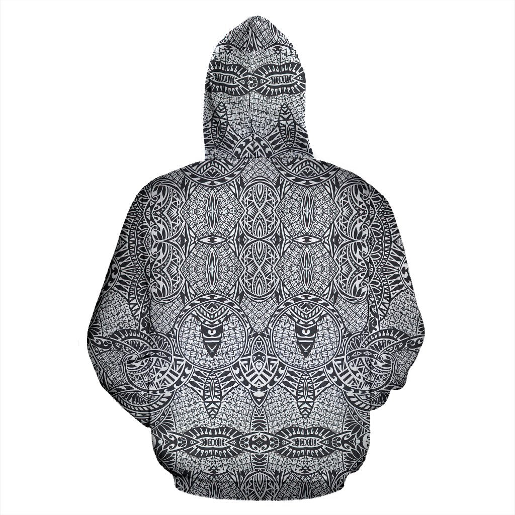 Polynesian Zip up Hoodie Tribal 08 - Polynesian Pride