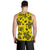 Polynesian Turtle Palm And Sea Pebbles Yellow Hawaii Men's Tank Top - Polynesian Pride