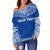 Marshall Islands Polynesian Chief Custom Personalised Women's Off Shoulder Sweater - Flag Version - Polynesian Pride