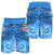 Fiji Men's Shorts - Blue Shark Polynesian Tattoo - Polynesian Pride