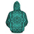 Hawaii Hoodie Polynesian Symmetry Turquoise Pullover - Polynesian Pride