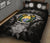 Nauru Polynesian Quilt Bed Set Hibiscus Gray - Polynesian Pride