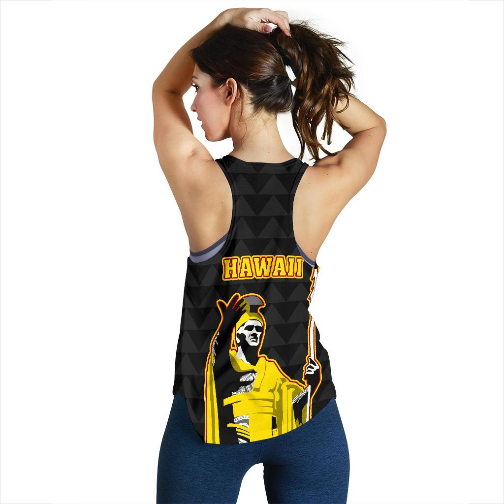 Hawaiian King Guardian Women's Racerback Tank - Polynesian Pride
