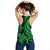 New Caledonia Women's Racerback Tank - Green Tentacle Turtle - Polynesian Pride