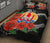 Tahiti Polynesian Quilt Bed Set - Hibiscus Coat of Arm Black - Polynesian Pride