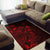 Niue Area Rugs Turtle Hibiscus Red - Polynesian Pride