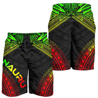 Nauru Men's Shorts - Polynesian Chief Reggae Version - Polynesian Pride
